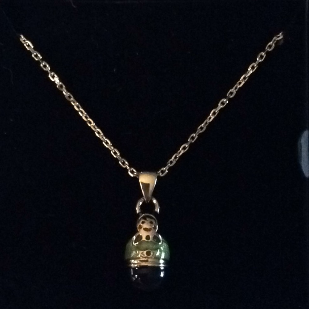 Joan Rivers Matryoshka like doll necklace